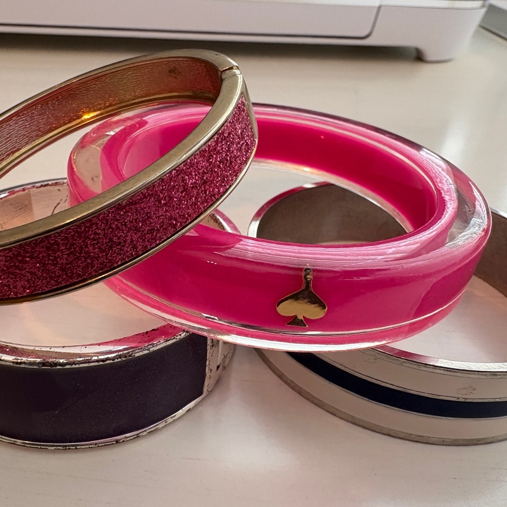 Kate Spade Pink and Gold Bangle Collection